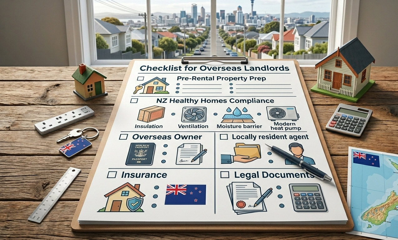 Checklist for Overseas Landlords: What You Must Have in Place Before Renting Out Your NZ Property